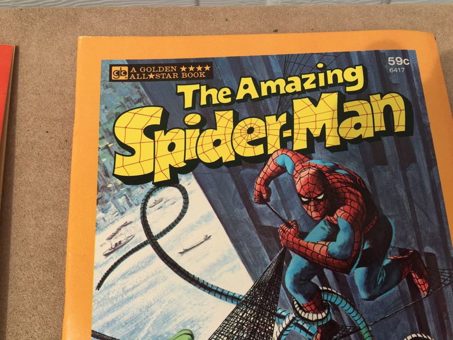 Huge Set Of Golden All Star Books 1977 The Amazing Spider-Man, Muhammad Ali, Space:1999, Fat Albert And The Cosby Kids, Welcome Back Kotter, Donny & Marie, Charlie's Angels, Starsky & Hutch [Photo 6]