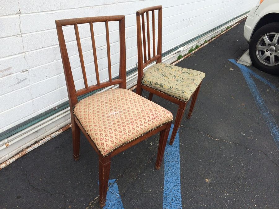 Vintage Walnut / Teak Dining Chairs [Photo 2]