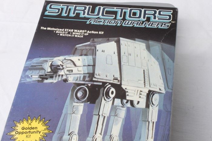Star Wars Structors Action Walkers C-3PO And AT-AT MPC New In Box 1984