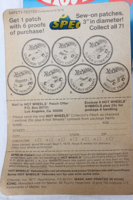 Vintage 1977 Hot Wheels New On Patch Card Oldies But Goodies '57 T-Bird #2013 & Specials American Victory #7662 [Photo 4]