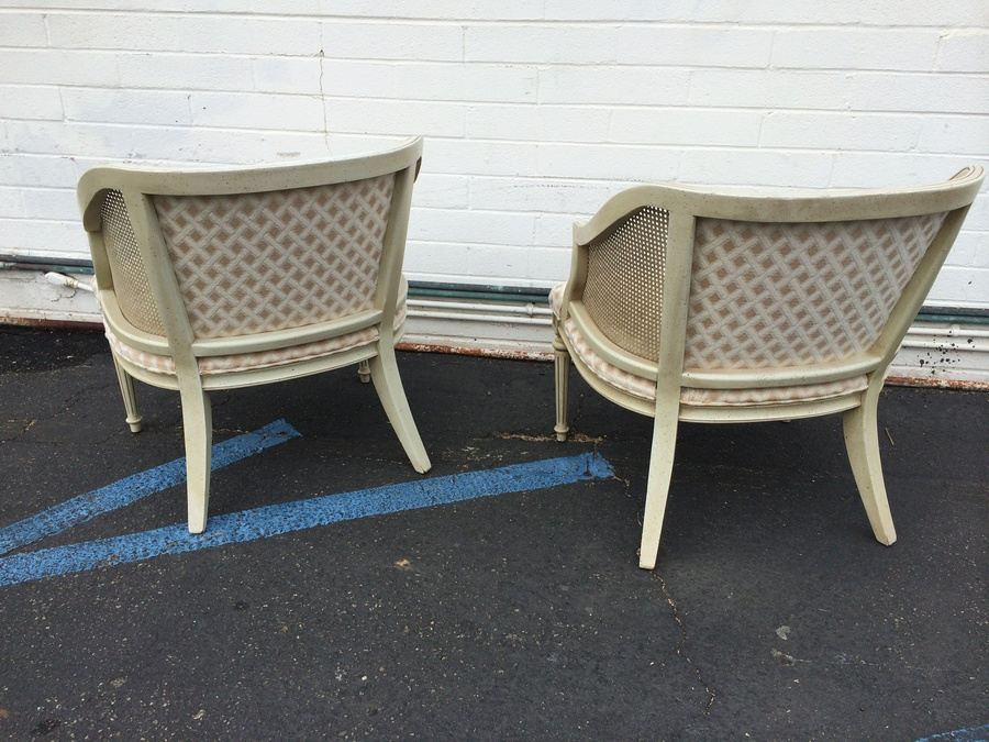 White Side Chairs with Cane Siding [Photo 4]