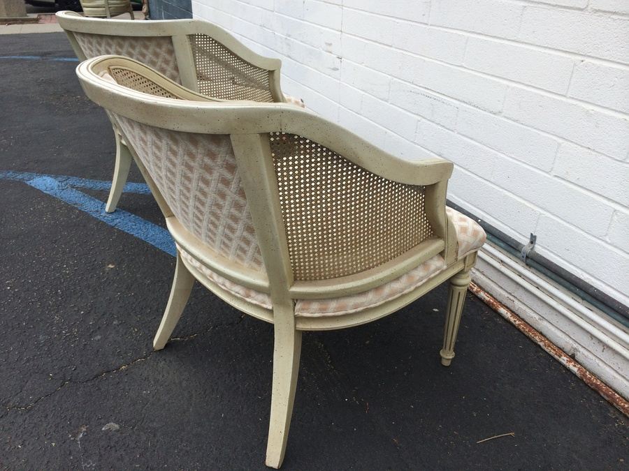 White Side Chairs with Cane Siding [Photo 5]