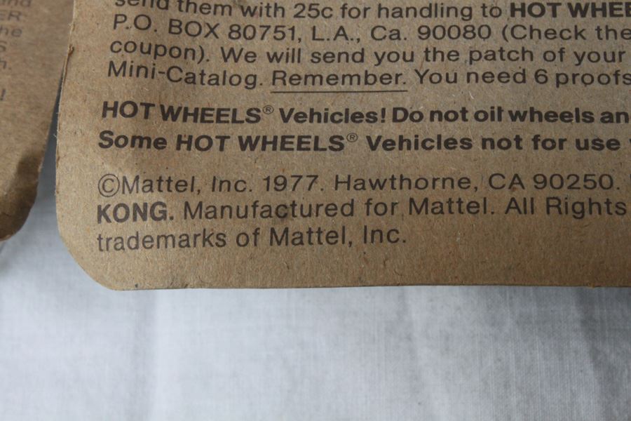 Vintage 1977 Hot Wheels New On Patch Card Drag Strippers Rodger Dodger #8759 & Classy Customs Paddy Wagon #6966 [Photo 6]