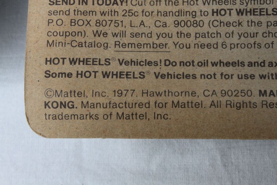 Vintage 1977 Hot Wheels New On Patch Card Speedway Specials Formula 5000 & Rescue Team Fire Chaser #2639 [Photo 5]