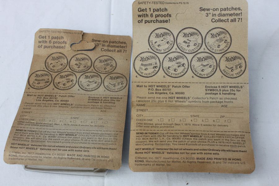 Vintage 1977 Hot Wheels New On Patch Card Super Streeters Jaguar XJS #2012 & Speedway Specials Greased Gremlin #2502 [Photo 4]