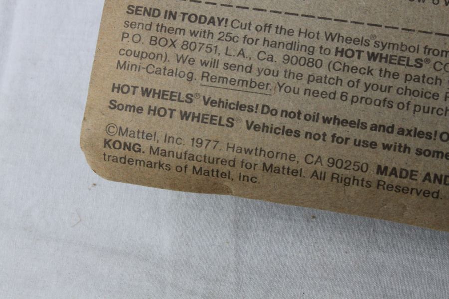 Vintage 1977 Hot Wheels New On Patch Card Super Streeters Super Van #7649 & The Heavies Letter Getter #9643 [Photo 6]