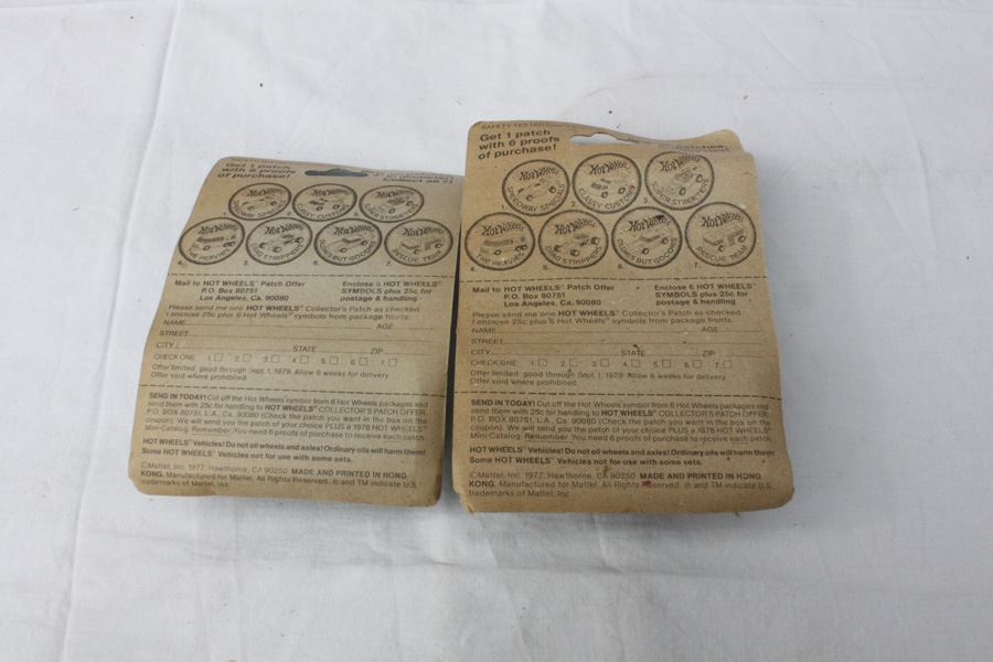 Vintage 1977 Hot Wheels New On Patch Card Super Streeters Super Van #7649 & The Heavies Letter Getter #9643 [Photo 4]