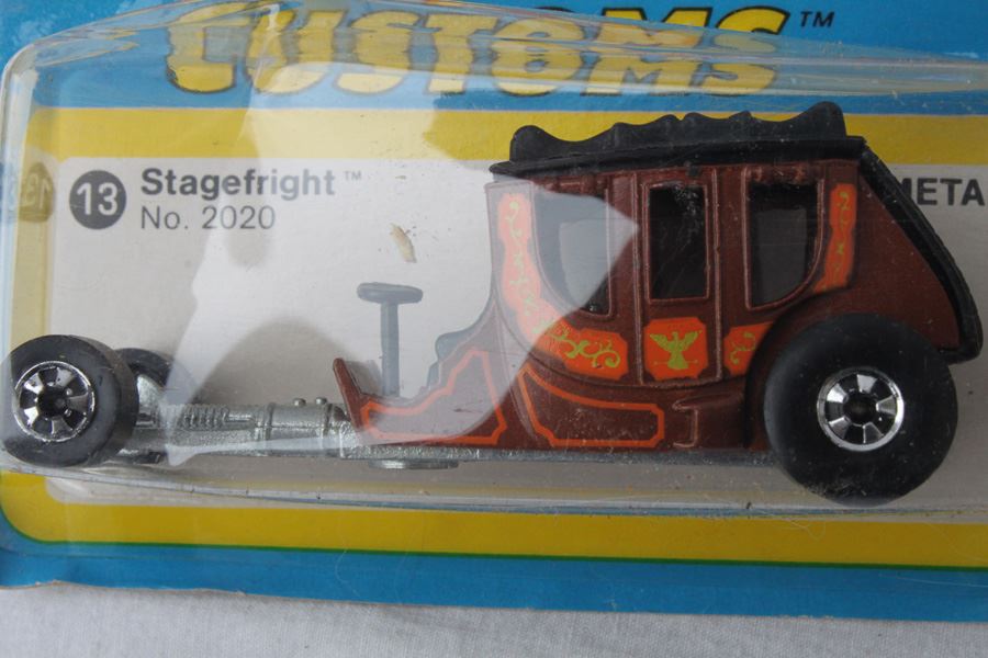 Vintage 1977 Hot Wheels New On Patch Card Classy Customs Stagefright #2020 & Speedway Specials Rock Buster #9088 [Photo 3]