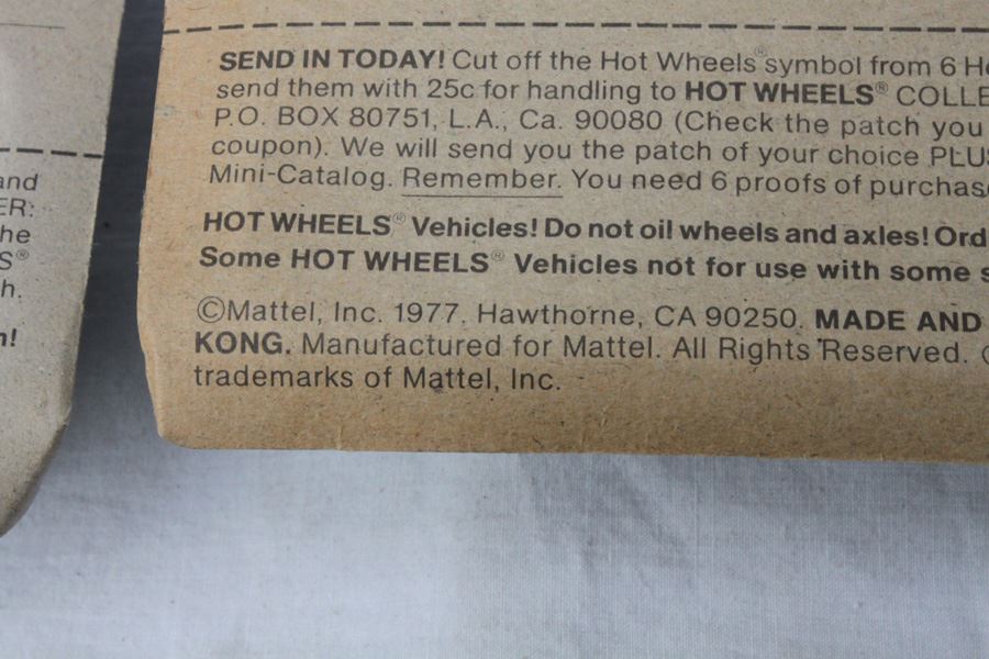 Vintage 1977 Hot Wheels New On Patch Card Classy Customs Stagefright #2020 & Speedway Specials Rock Buster #9088 [Photo 4]