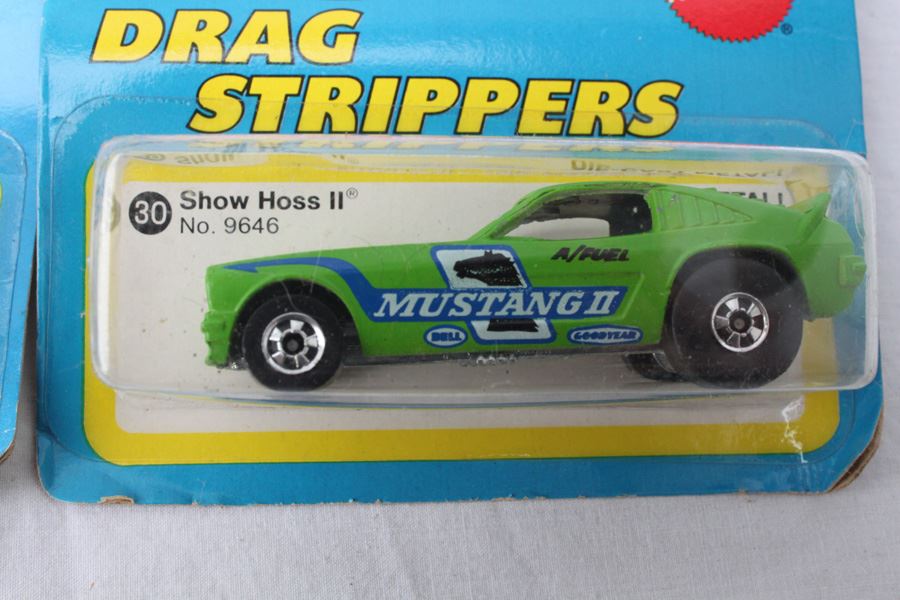 Vintage 1977 Hot Wheels New On Patch Card Speedway Specials Monte Carlo Stocker #7660 & Drag Strippers Show Hoss II #9646 [Photo 2]