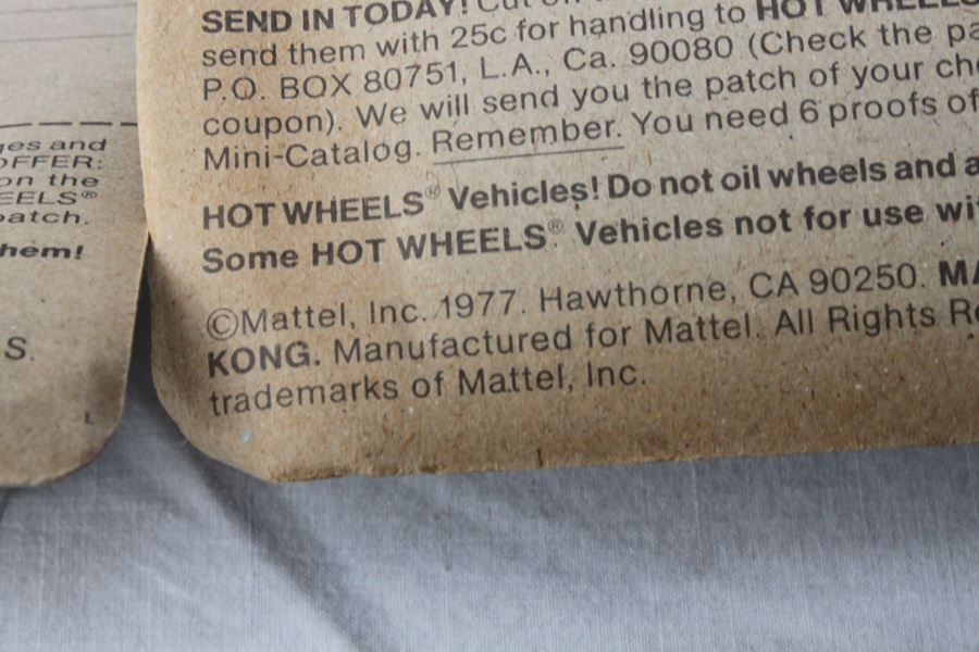 Vintage 1977 Hot Wheels New On Patch Card Drag Strippers Vetty Funny #2508 & The Heavies GMC Motorhome #9645 [Photo 5]