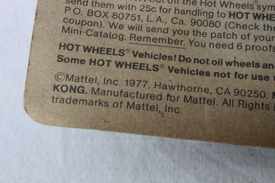 Vintage 1977 Hot Wheels New On Patch Card Drag Strippers Vetty Funny #2508 & The Heavies GMC Motorhome #9645 [Photo 6]