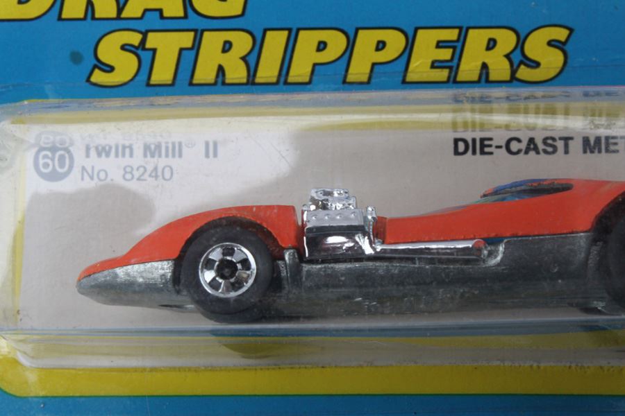 Vintage 1977 Hot Wheels New On Patch Card Super Streeters Corvette Stingray #9241 & Drag Strippers Twin Mill II #8240 [Photo 2]