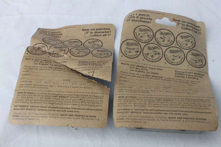 Vintage 1977 Hot Wheels New On Patch Card Super Streeters Corvette Stingray #9241 & Drag Strippers Twin Mill II #8240 [Photo 6]