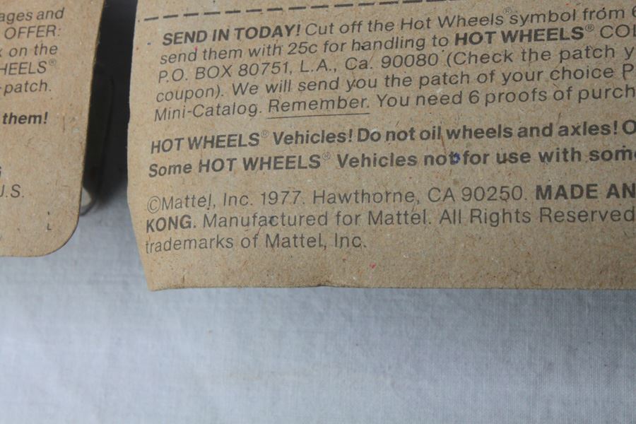 Vintage 1977 Hot Wheels New On Patch Card Super Streeters Corvette Stingray #9241 & Drag Strippers Twin Mill II #8240 [Photo 7]