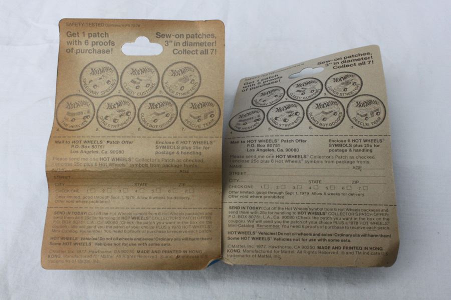 Vintage 1977 Hot Wheels New On Patch Card Drag Strippers Packin Pacer #2015 & Classy Customs Large Charge #9211 [Photo 4]