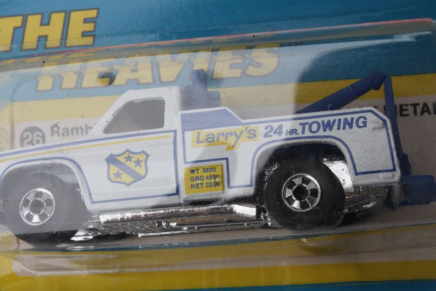Vintage 1977 Hot Wheels New On Patch Card Speedway Specials Lickety Six #2017 & The Heavies Ramblin' Wrecker  #7659 [Photo 2]
