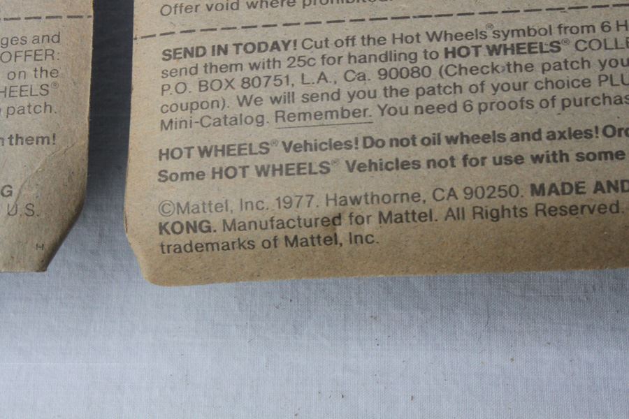 Vintage 1977 Hot Wheels New On Patch Card Speedway Specials Lickety Six #2017 & The Heavies Ramblin' Wrecker  #7659 [Photo 5]