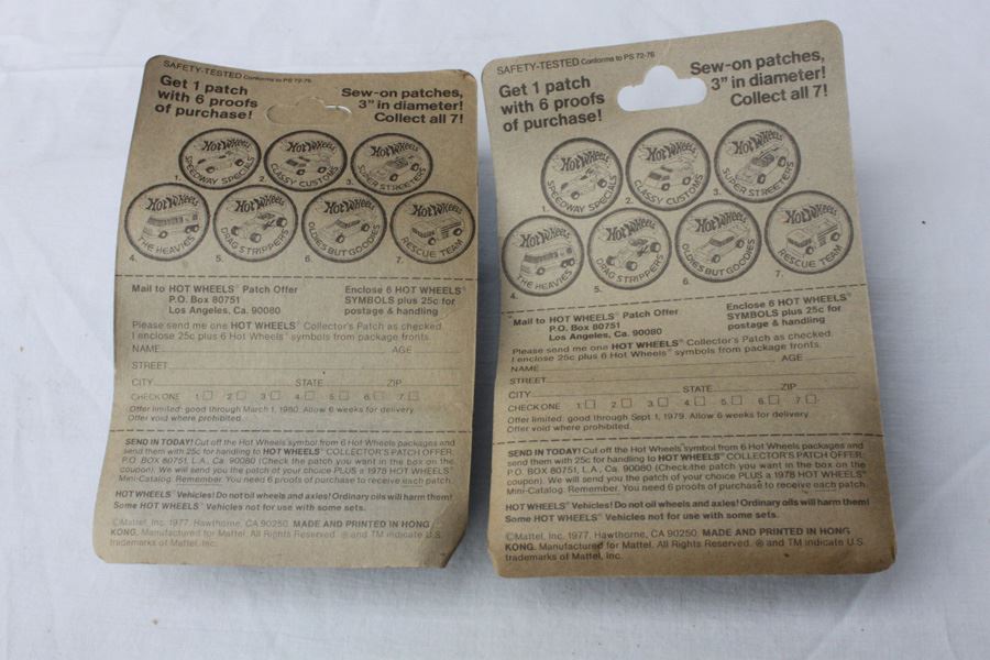 Vintage 1977 Hot Wheels New On Patch Card Speedway Specials Lickety Six #2017 & The Heavies Ramblin' Wrecker  #7659 [Photo 4]