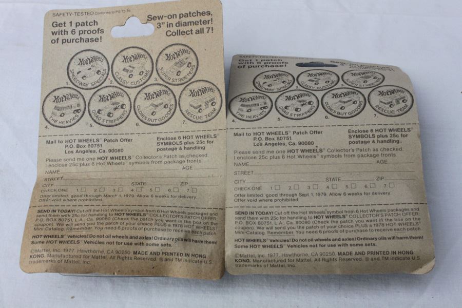 Vintage 1977 Hot Wheels New On Patch Card Rescue Team Emergency Squad #7650 & Super Streets Super Streeters California Cruisin' #9205  [Photo 4]