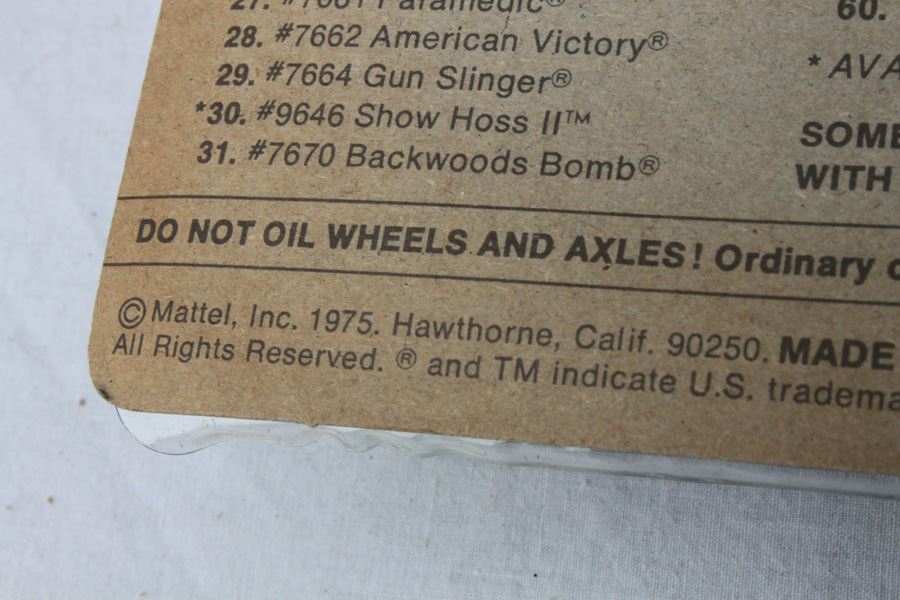 Vintage Hot Wheels New On Patch Card 1977 Super Streeters & 1975 Flying Colors Spoiler Sport [Photo 6]