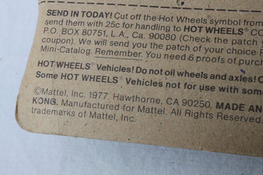 Vintage 1977 Hot Wheels New On Patch Card Drag Strippers Cool One #9120 & Super Streeters Z Whiz #9639 [Photo 6]