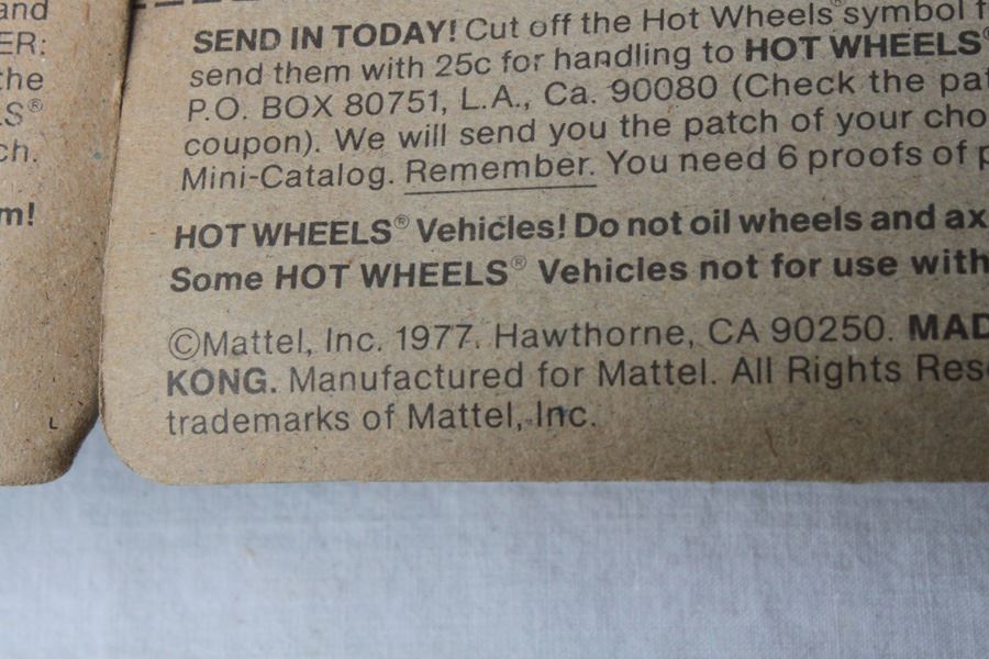 Vintage 1977 Hot Wheels New On Patch Card Drag Strippers Cool One #9120 & Super Streeters Z Whiz #9639 [Photo 5]