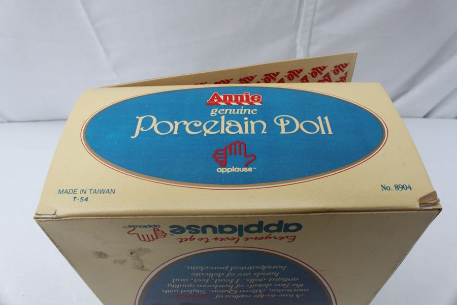 Annie Genuine Porcelain Doll New In Box Applause  [Photo 7]