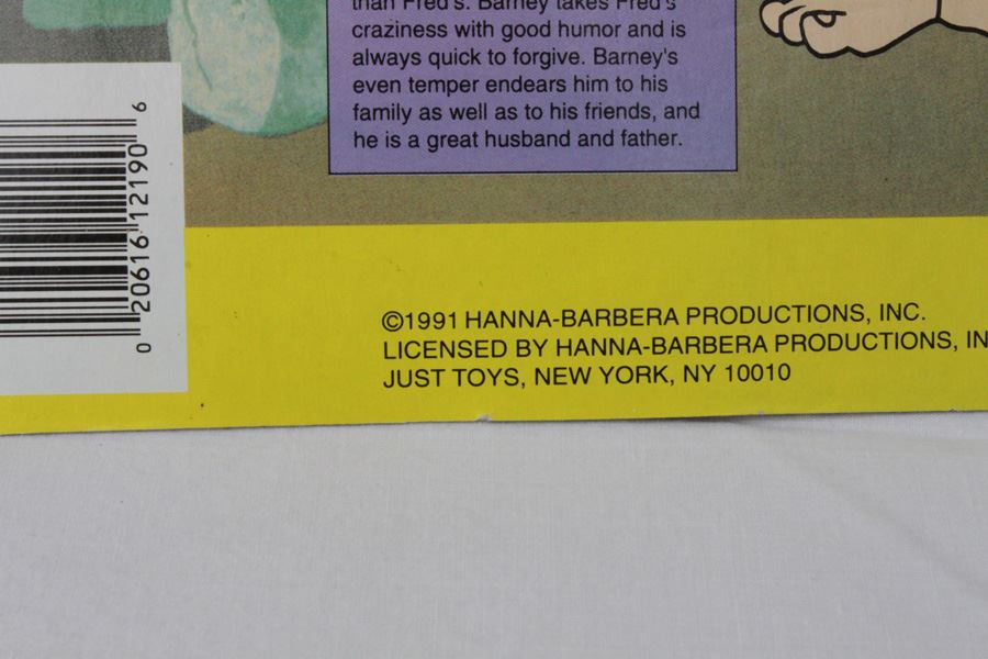 The Flintstones Bend-ems Fred, Barney, Dino Justoys New On Card 1991 Hanna-Barbera [Photo 6]