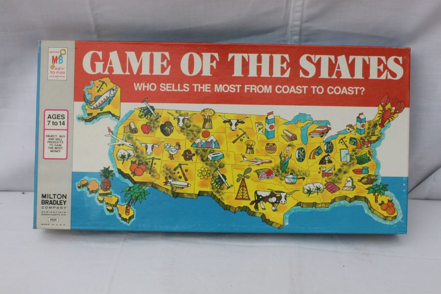 Game Of The States Milton Bradley 1975