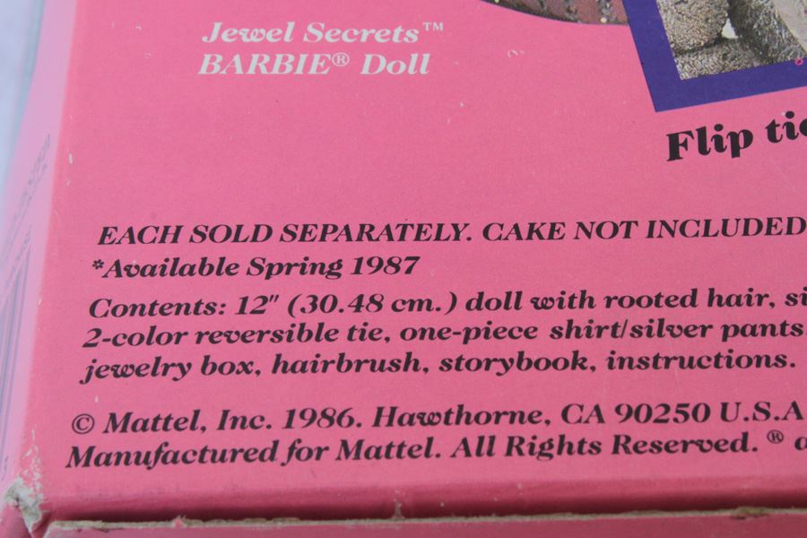 Jewel Secrets Ken Doll Mattel New In Box 1986 [Photo 2]