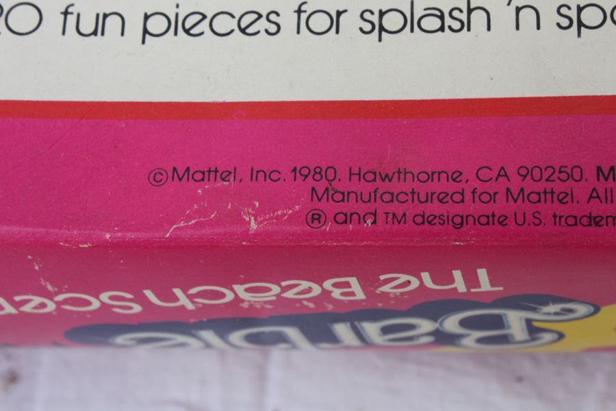 Barbie Play Paks The Beach Scene In Box Note Damage To Box Mattel 1980 [Photo 4]