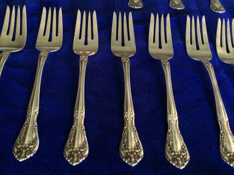 91-Piece Alvin Sterling Silver Flatware Set - STARTING BID IS 85% OF ...