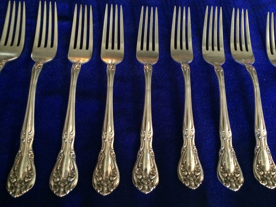 91-Piece Alvin Sterling Silver Flatware Set - STARTING BID IS 85% OF ...