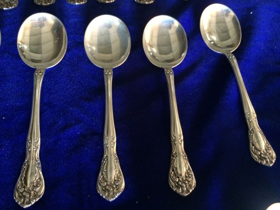 91-Piece Alvin Sterling Silver Flatware Set - STARTING BID IS 85% OF MELT VALUE! [Photo 17]