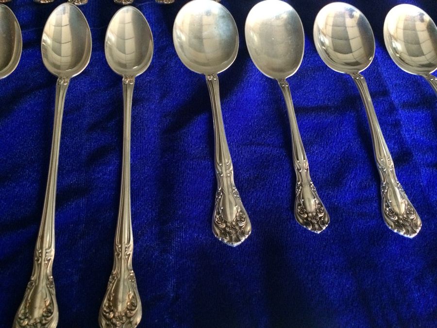 91-Piece Alvin Sterling Silver Flatware Set - STARTING BID IS 85% OF MELT VALUE! [Photo 14]