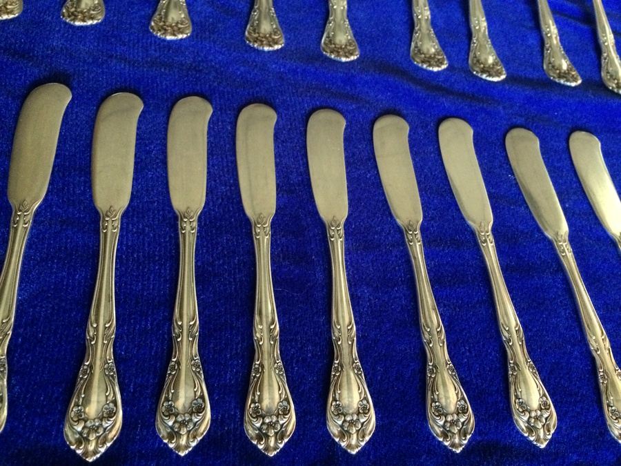 91-Piece Alvin Sterling Silver Flatware Set - STARTING BID IS 85% OF MELT VALUE! [Photo 6]