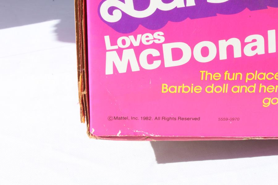 barbie loves mcdonalds 1982