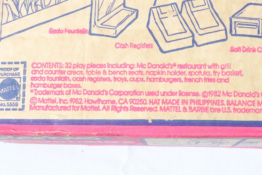 Barbie Loves McDonalds Playset Mattel New In Box 1982 [Photo 4]