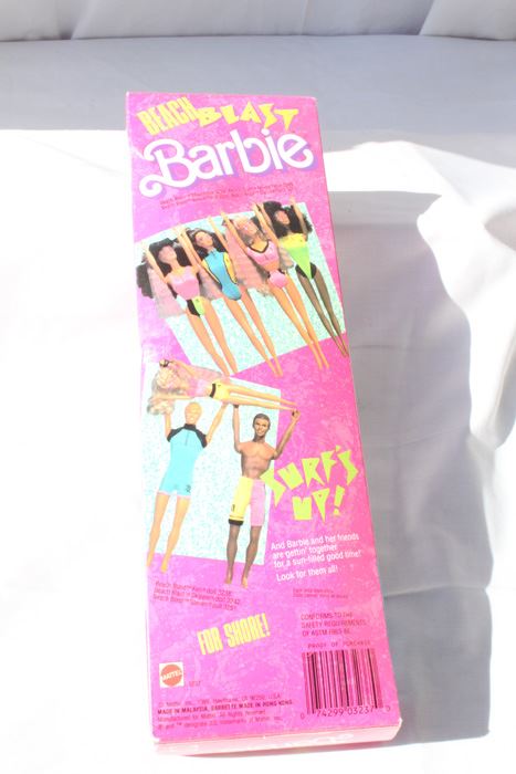 Beach Blast Barbie Mattel New In Box 1989 [Photo 2]