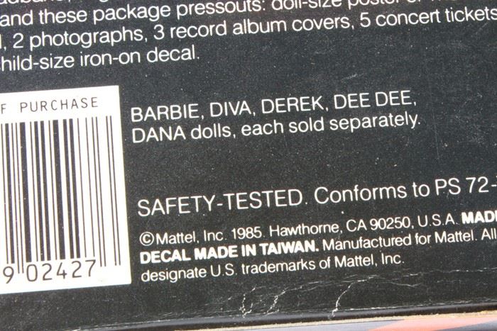 Barbie And The Rockers DIVA Mattel New In Box 1985 [Photo 5]