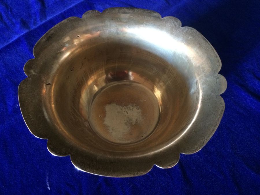 Mexican Sterling Silver Footed Bowl [Photo 2]