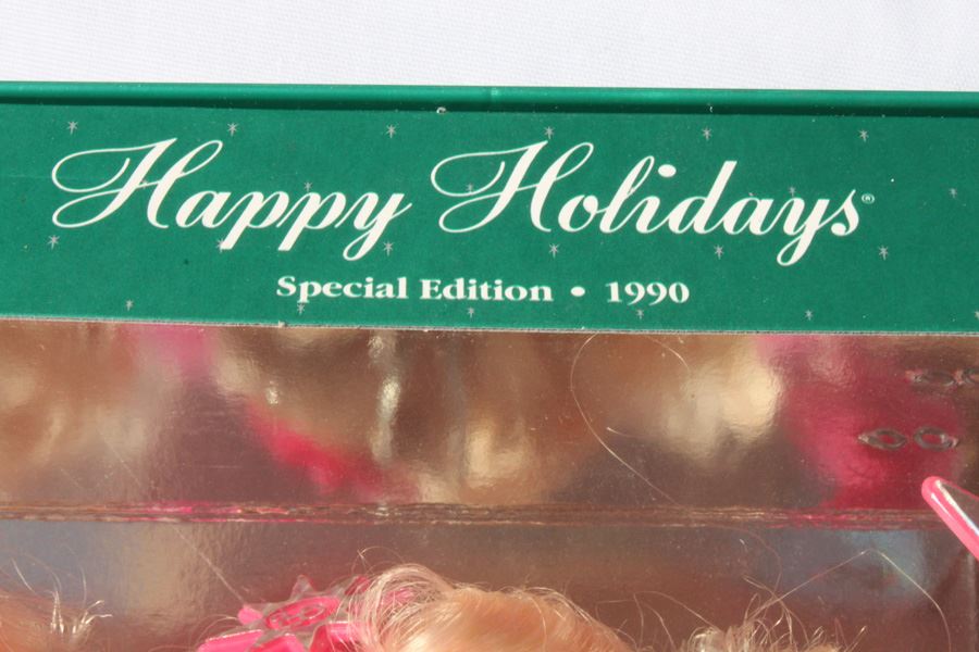 happy holidays special edition barbie 1990