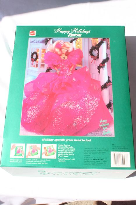 happy holidays special edition barbie 1990