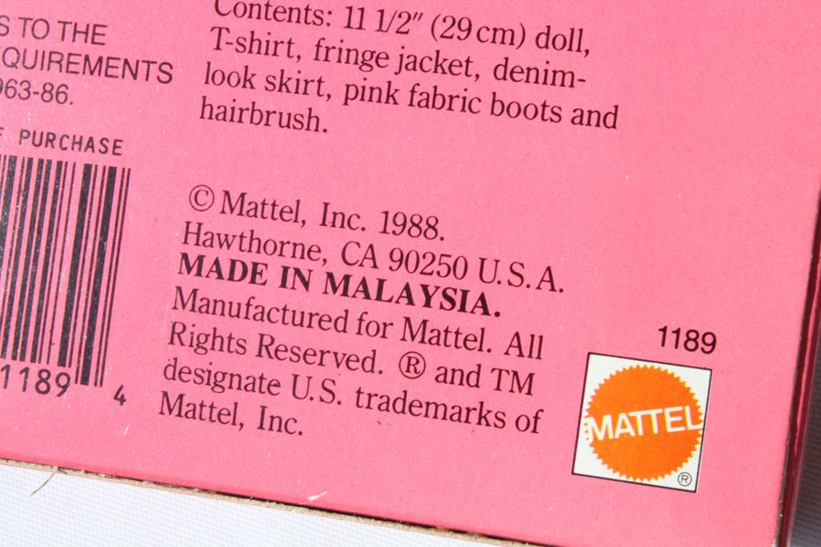 Feeling Fun Barbie Mattel New In Box 1988 [Photo 4]