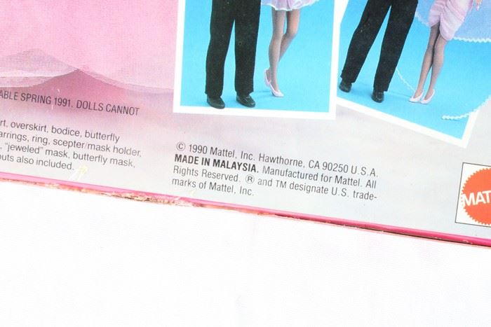 Costume Ball Barbie Mattel New In Box 1990 [Photo 4]