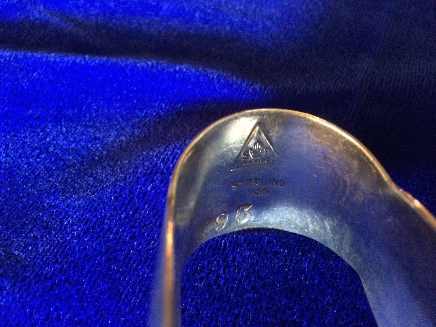 Sterling Silver Mexican Sugar Cube Tongs [Photo 2]