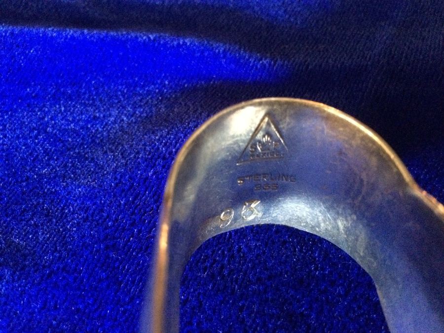 Sterling Silver Mexican Sugar Cube Tongs [Photo 4]