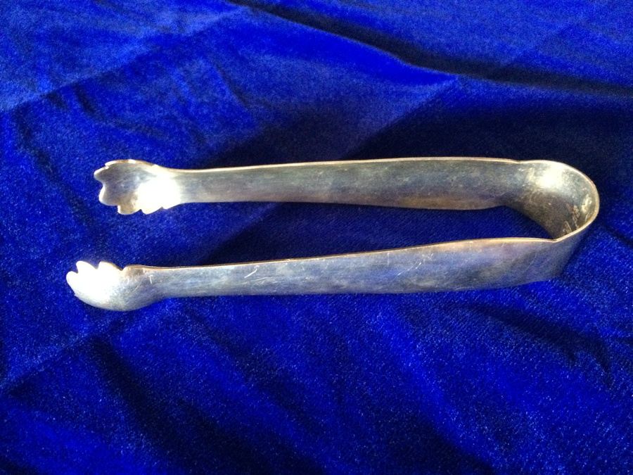 Sterling Silver Mexican Sugar Cube Tongs