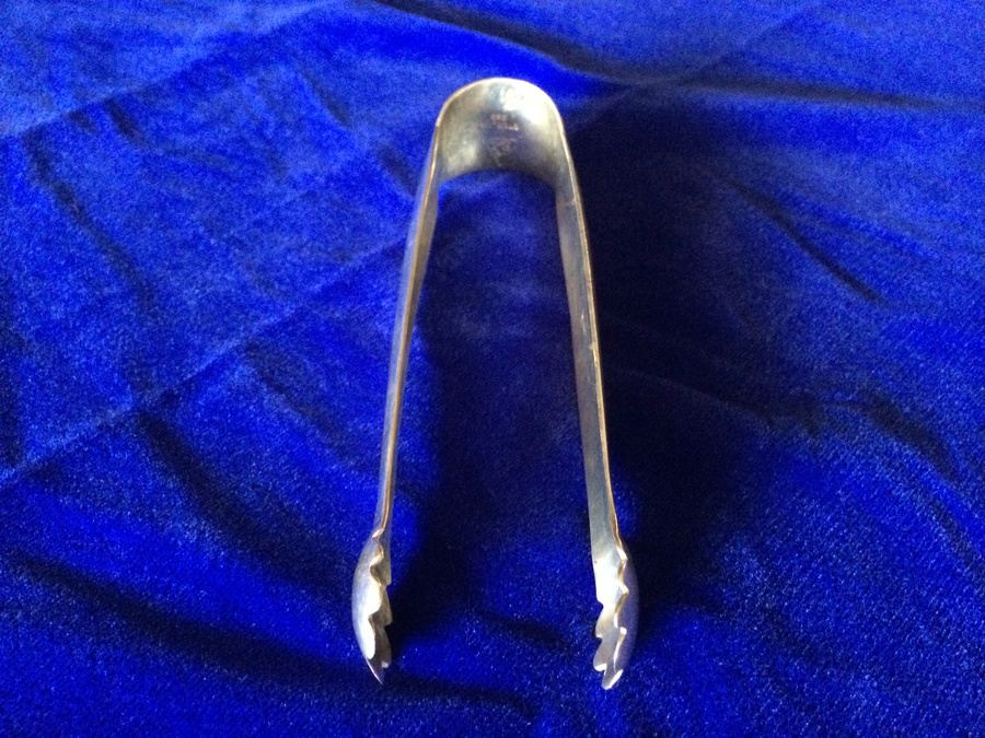Sterling Silver Mexican Sugar Cube Tongs [Photo 3]